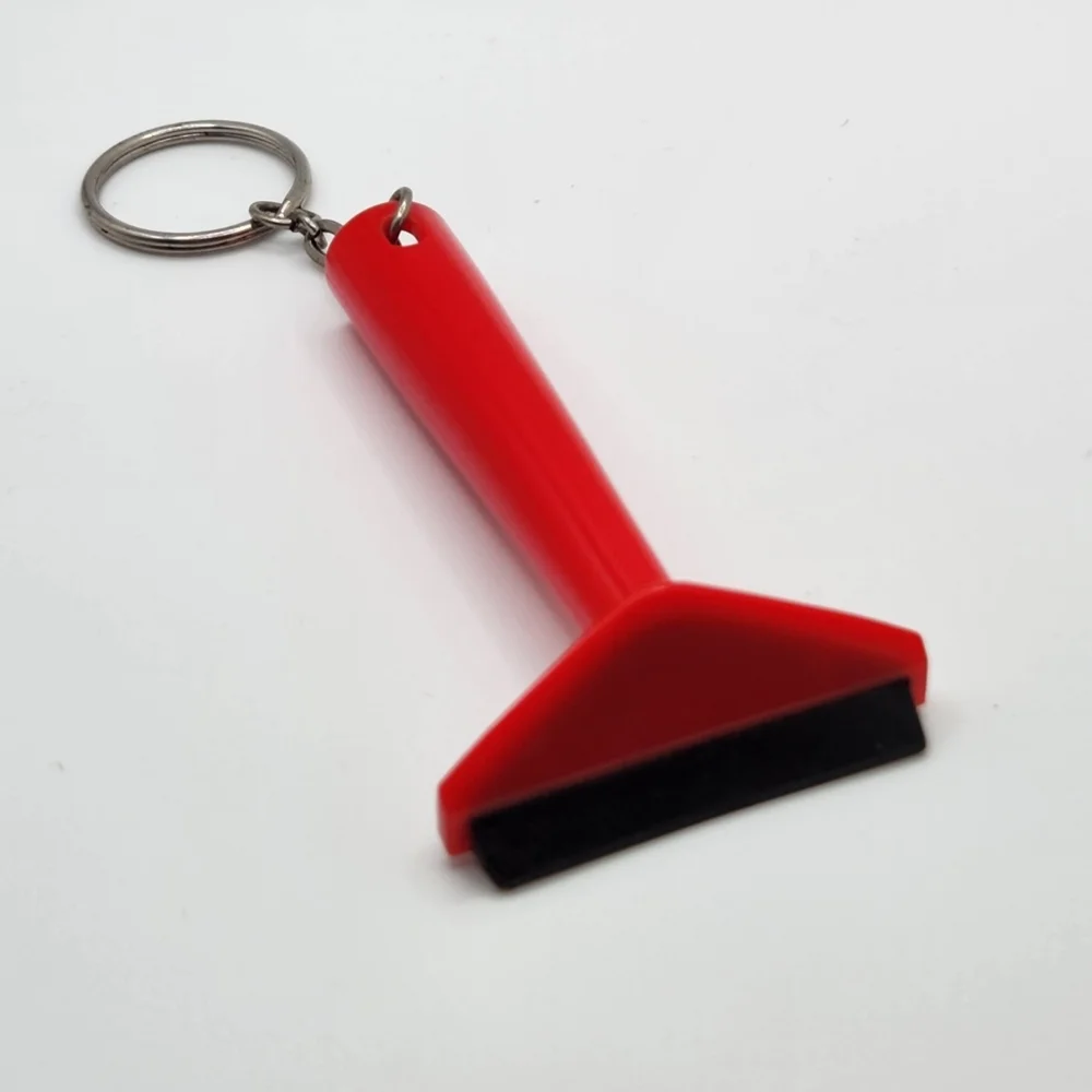 Red Ice Scraper Keychain